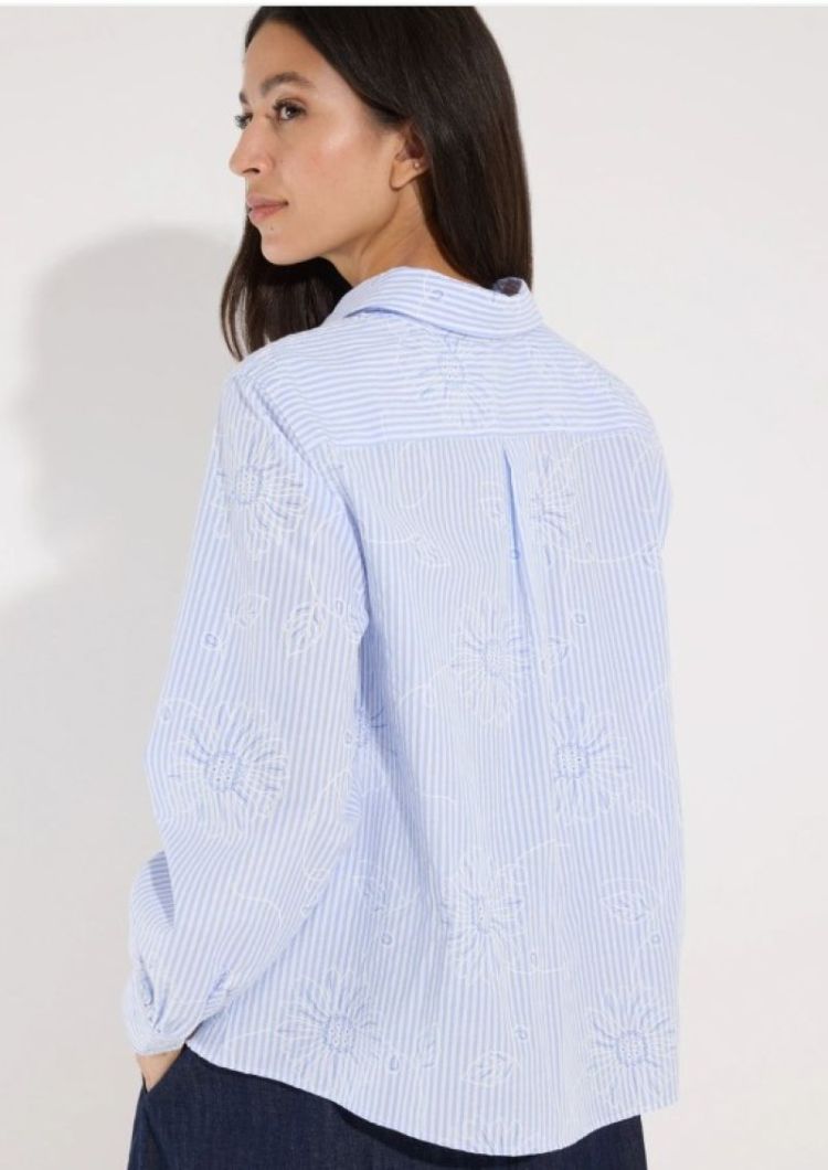 Striped flower blouse 2319